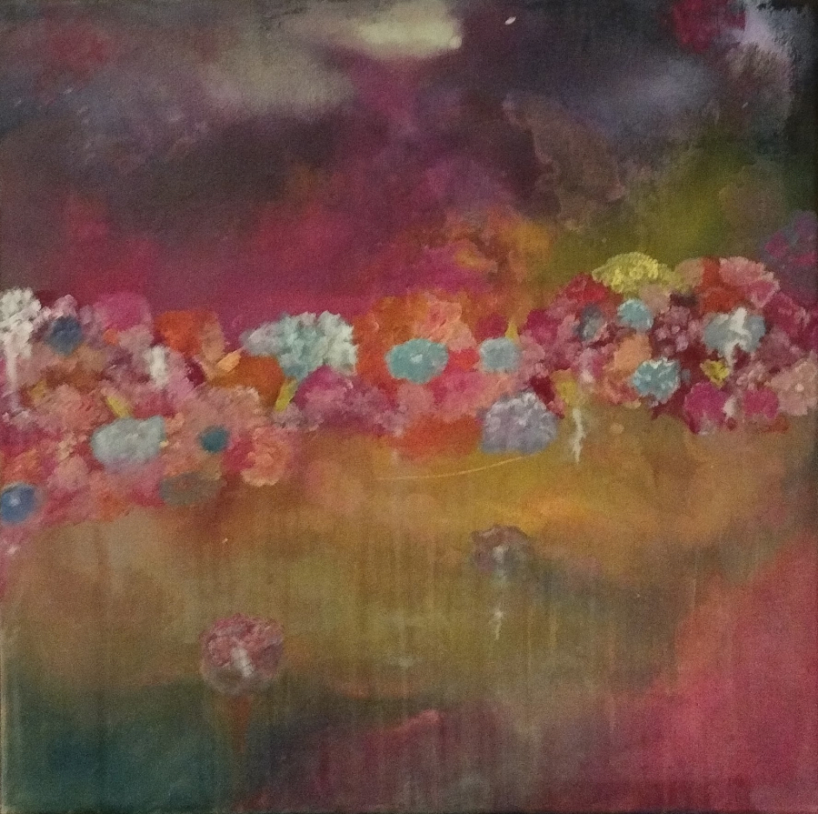 Blooming serenity - © Ifeta S. Peinture acrylique "Blooming serenity" © Ifeta S.